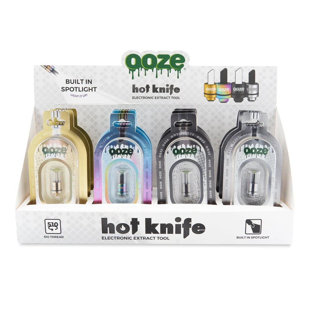 OOZE Hot Knife 2.0 Display Box 12CT, ooze life, thc, concentrates, live
